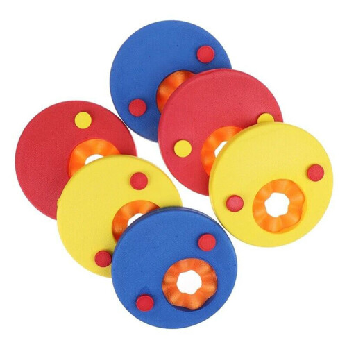 6PCS Adjustable EVA Foam Inflatable Pool Float Board Baby Swimming Circles Ring 2