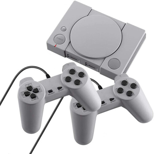 Classic Retro Mini PS1 Game Console Double Battle Game w/ 620 Games 1