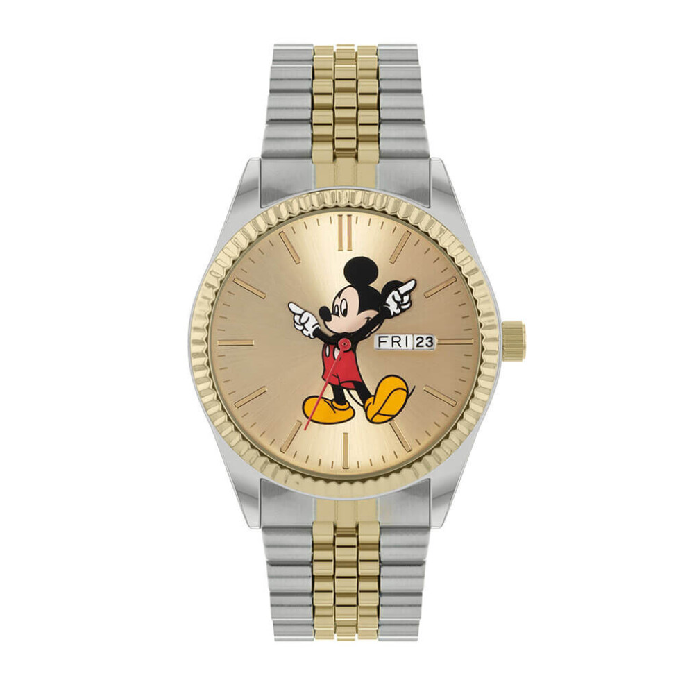 Men's Disney Mickey Mouse Stainless Steel Analogue Watch