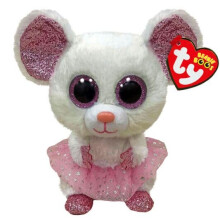 ty 2007519 Nina Maus mit Tutu Beanie Boo Plüschtier, Mehrfarbig