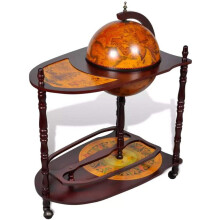Elegant Brown Vintage Look Wooden Globe Bar Wine Cabinet, Best