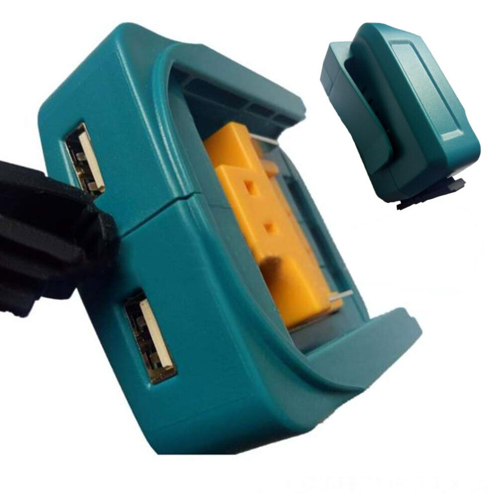 Port Charger Dual USB Phone Adapter For Makita 18 14.4v BL1830