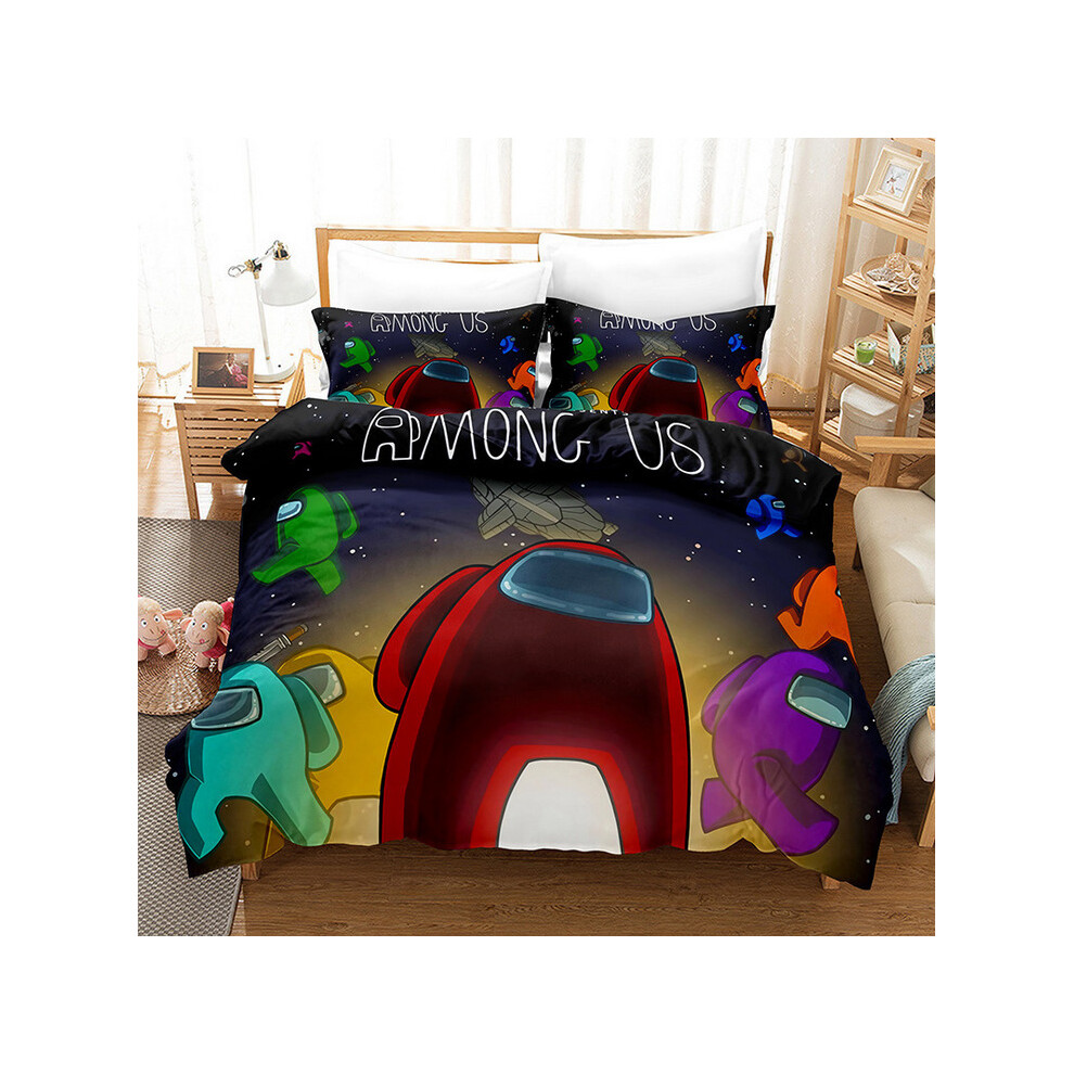 (Pattern 01, Single) Among us Bedding Single Double King Duvet Cover