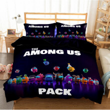 (Pattern 21, Single) Among us Bedding Single Double King Duvet Cover