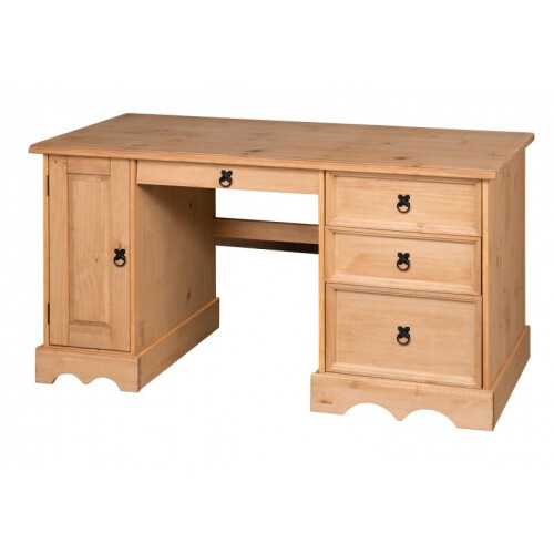 Mercers Furniture Corona Straight Computer Desk Solid Pine Furniture 1