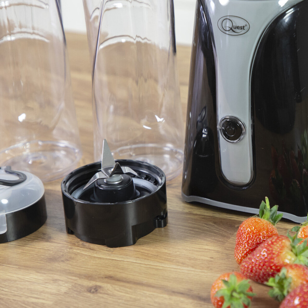quest-34029-personal-blender---smoothie-maker---2-600ml-portable-bottles---black