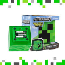 3D Minecraft Creeper Licht BDP Gepixeleerde Kubus op & Maakt Kruipergeluid