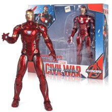 (Iron Man) Marvel's Avengers Series Spiderman Iron Man Model Bracket Toy Gift