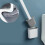 2 Stück Silikon Toilettenbürste mit Halter Deep Clean Brush Full Set 10