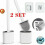 2 Stück Silikon Toilettenbürste mit Halter Deep Clean Brush Full Set 2