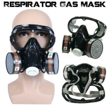 Masque à gaz, respirateur, protection chimique, filtre anti-poussière, lunettes de protection
