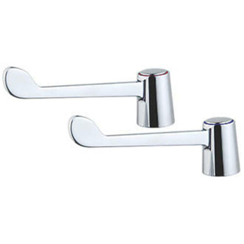 EXTRA LONG LEAVER CHROME REPLACEMENT TAP HANDLES