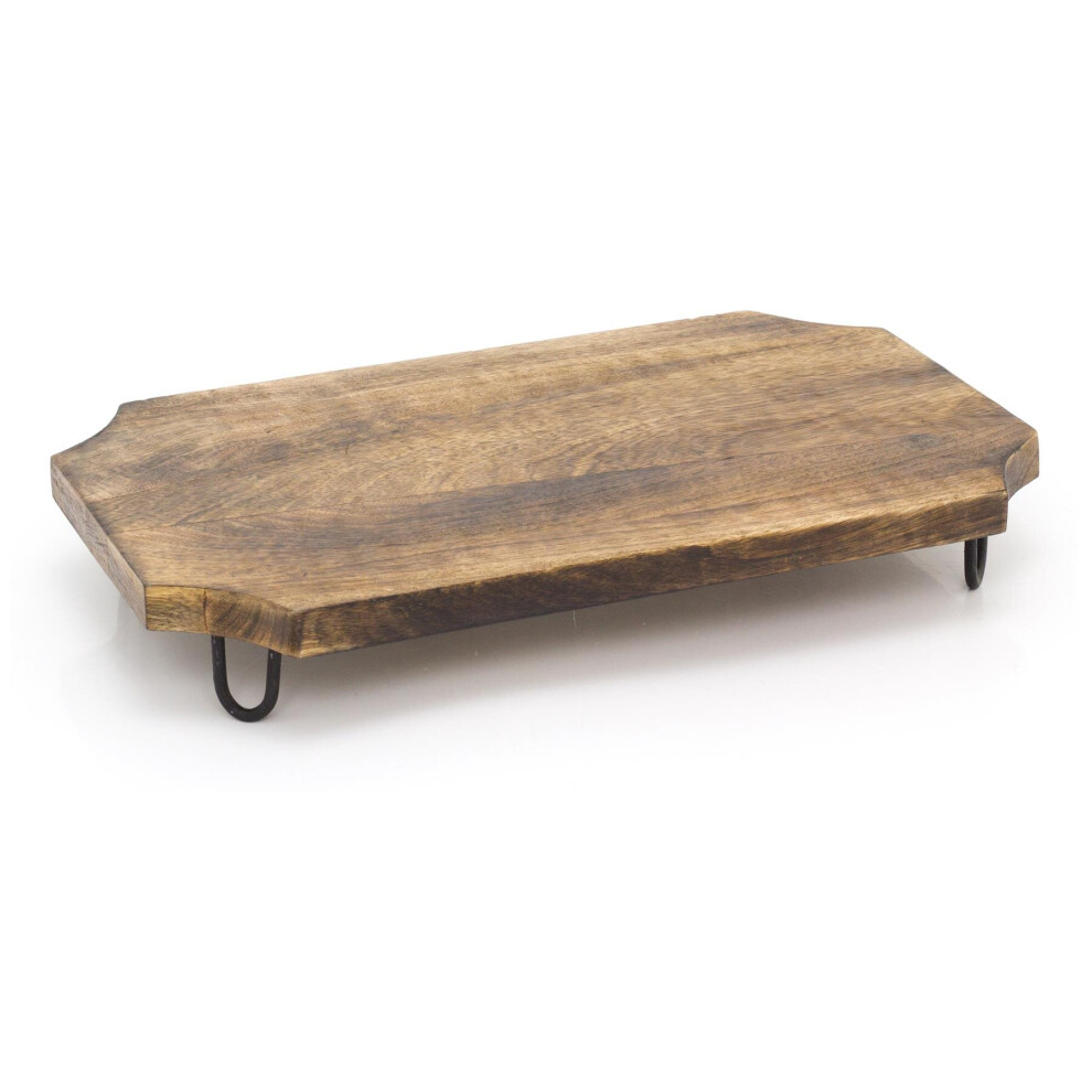 Kitchen Wooden Cutting Chopping Board On Legs ~ 40x25cm Beautiful Mango Wood Cutting Board Or Serving Platter