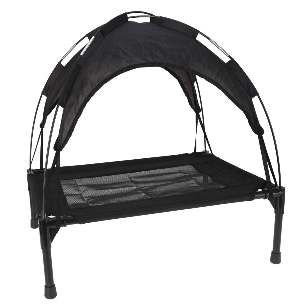 Raised Dog Bed With Canopy | Elevated Dog Bed Indoor Outdoor Dog Bed With Shade | Pet Bed With Canopy