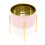 Carousel Pink and Gold Ceramic Cache Plant Pot Planter With Stand 4