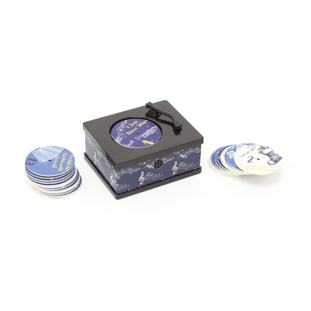Mini Gramophone Musical Advent Calendar | Christmas Advent Calendar 24 Songs - Image 2