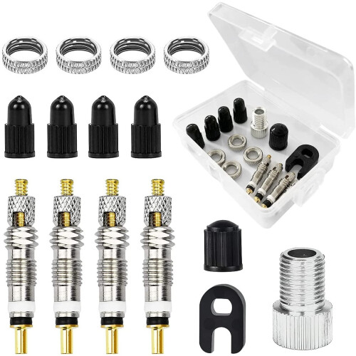 15pcs Presta Valve Core Replacement Set for Bike Bicycle