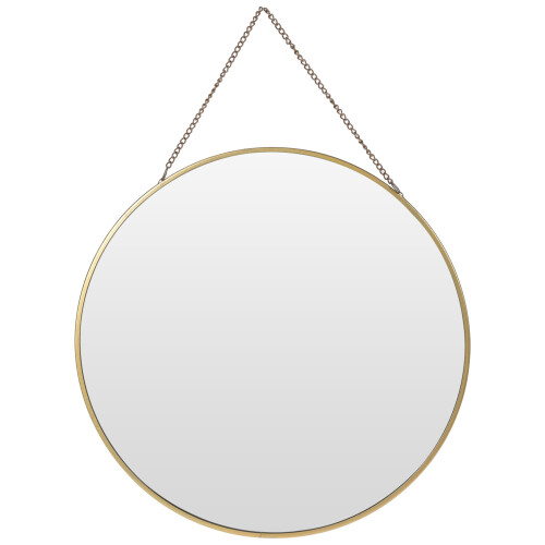 (Gold) 30cm Gold or Black Round Hanging Wall Mirror Hallway Bathroom Bedroom Home Decor