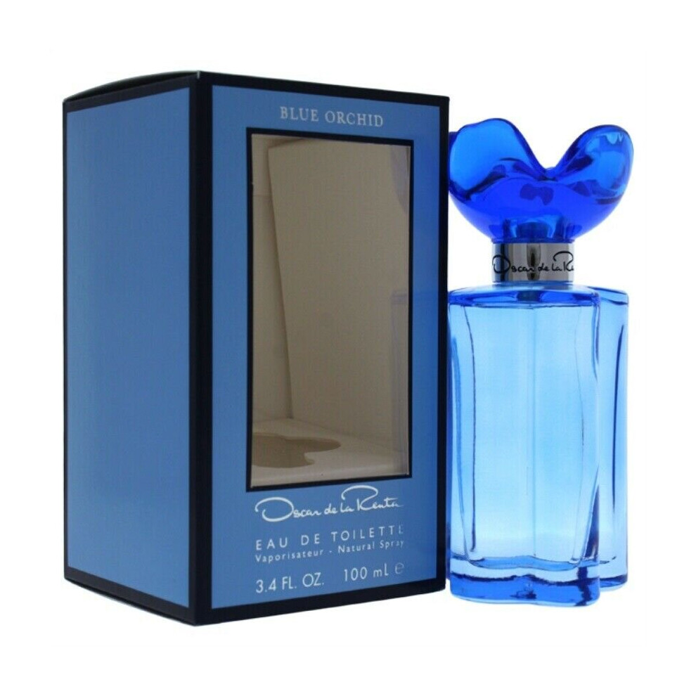 Blue Orchid Oscar De La Renta EDT Spray For Women 3.4 Oz