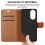 (Red) iCatchy for Honor 50 Leather Wallet Case 3