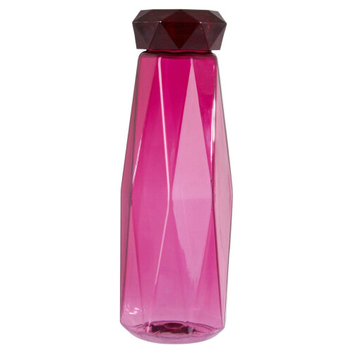 Premier Housewares Textured Deep Pink Drinking Bottle, Secured Plastic Water Bottle, Versatile Water Botle, Durable Bottle