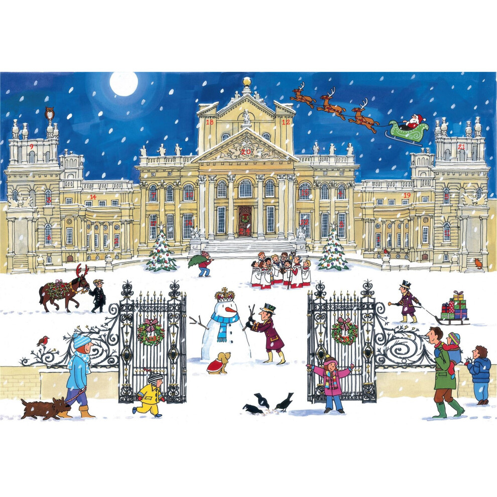 Carousel Alison Gardiner Traditional Card Advent Calendar Large - Christmas At The Palace