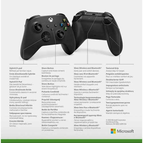 Refurbished Xbox Official Xbox Series X/S Wireless Controller - Carbon Black 1