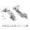 2 pcs x 3D Kitchen Soft Close Cabinet Door Hinges Angular 165 Degree 1
