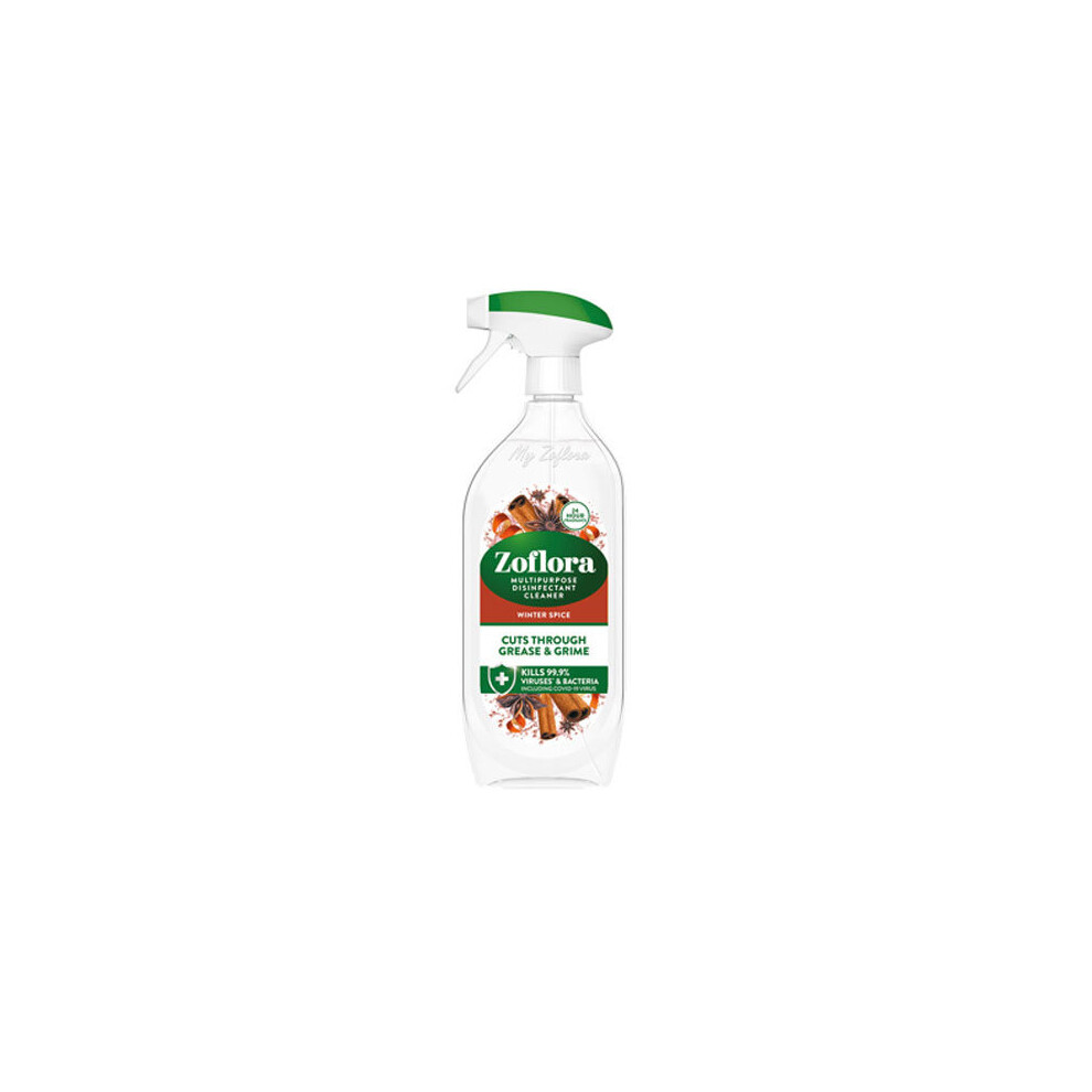 Zoflora Winter Spice 800Ml Trigger Disinfectant Spray Orange