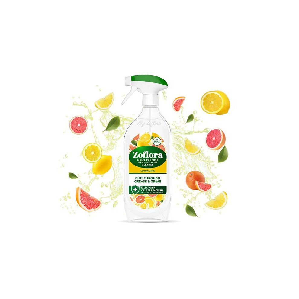 Zoflora Lemon Zing 800Ml Trigger Disinfectant Spray