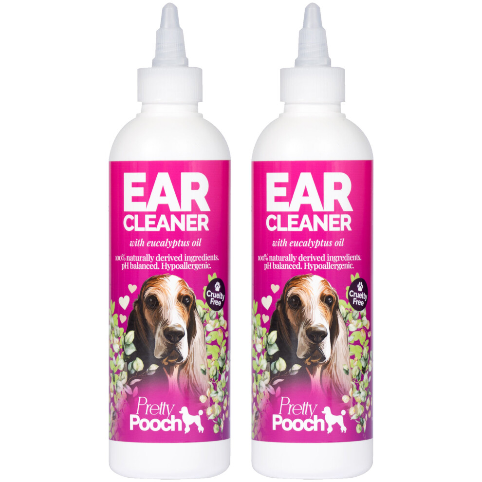 Pretty Pooch (2 X 250Ml) Dog Ear Cleaner Cruelty Free Drops