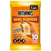HOTHANDS Hand Warmers - 5 Pairs - 10 hours of heat - Air activated - Ready to use