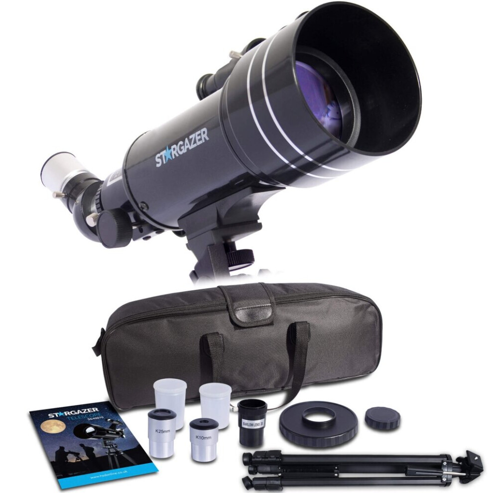 Stargazer Pro Telescope with Tripod and Bag