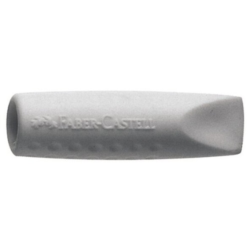 Faber-Castell Eraser Cap Grip 4 Cm Rubber Grey 2 Pieces