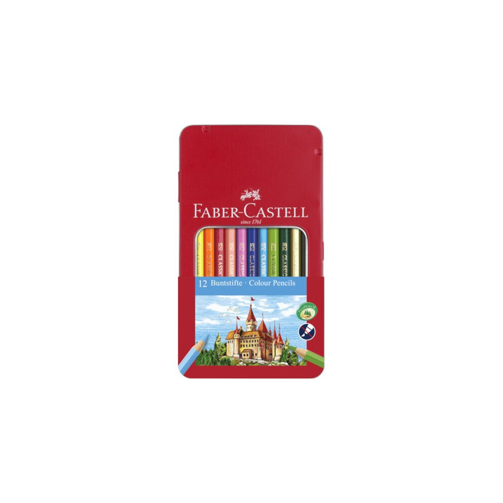 Coloured Pencils Castle Junior Steel/Wood 12 Pcs