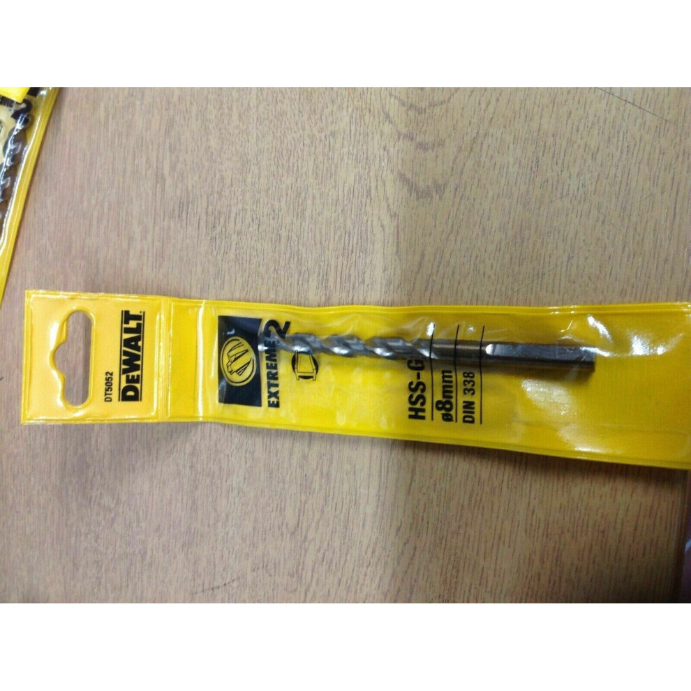 Dewalt Dt5052qz Extreme 2 Metal Drill Bit 8.0 X 117Mm 7421122759561