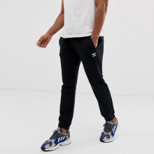 (L) Adidas Mens Joggers Zip Pockets Trefoil Track Pants