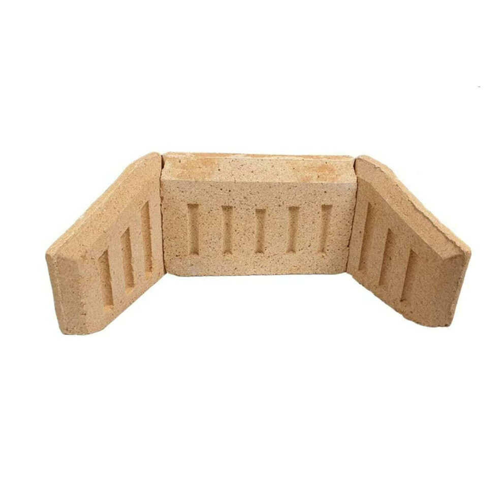 (8 inch back & sides set) Fire Brick Sets Side & Back Bricks Coal Saver