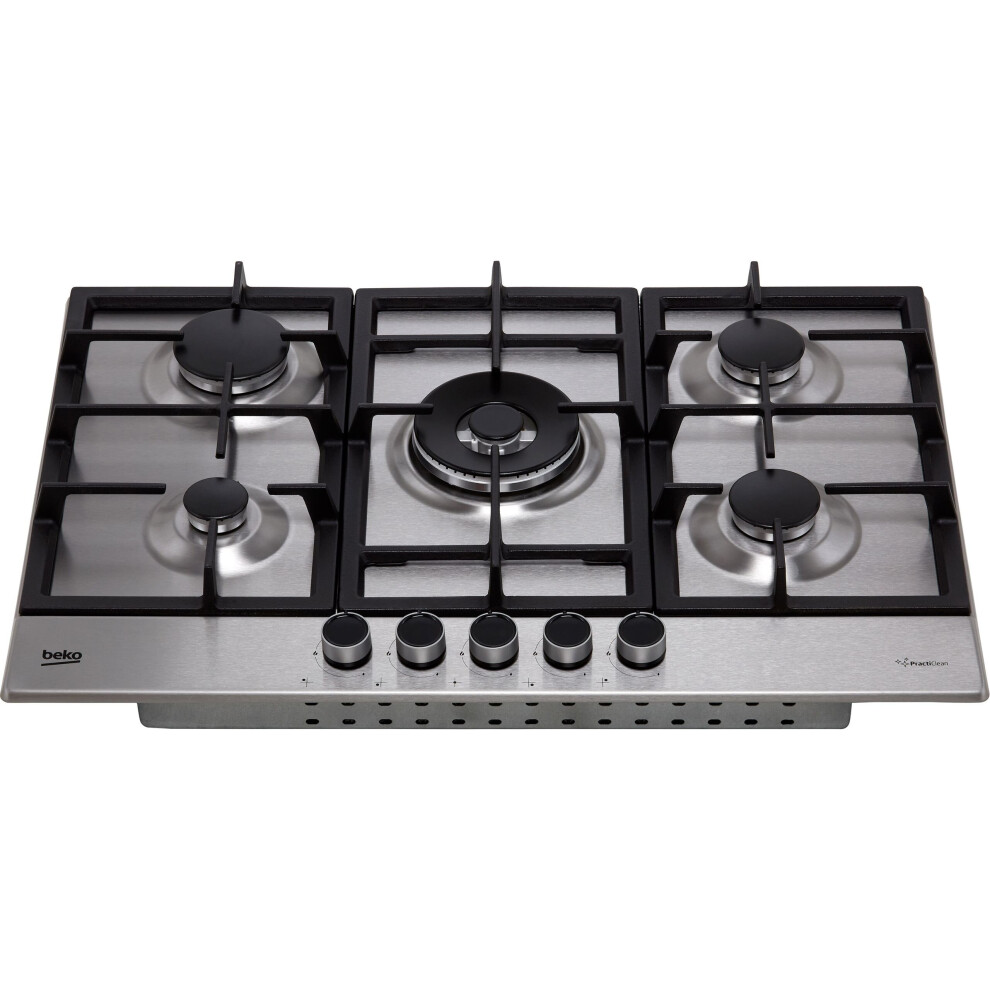 Beko Hiaw75225sxe 75Cm Gas Hob - Stainless Steel