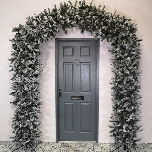 Premier 2.4m/8ft Flocked Christmas Tree Arch