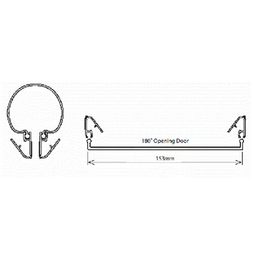 Heavy Duty Finger Protector Hinge Guard Front Opning Push Side Fitting 1
