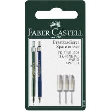Spare Eraser With Cleaning Needle White 3 Pieces