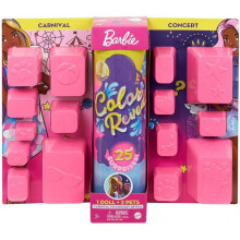 Barbie Color Reveal Puppe Set mit 25 Überraschungen, 2 Haustieren & Tag-zu-Nacht-Transformation