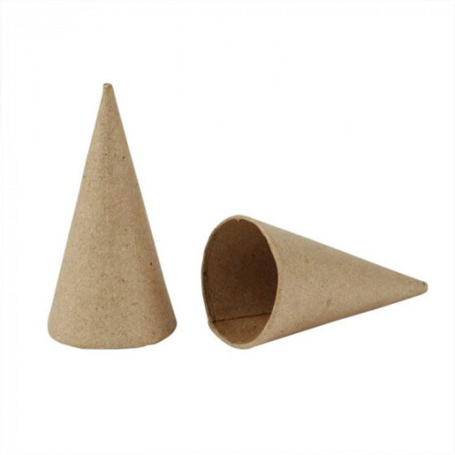 Cones 8 X 4 Cm Papier-Mâché 10 Pieces