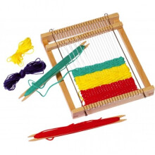 Kit de lazer criativo - TOYS PURE - 58988 - Tear - 4 cores de lã - 3 peças