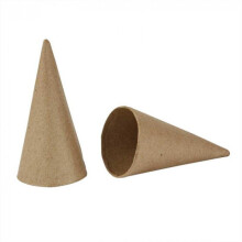 Cones 10 X 5 Cm Papier-Mâché 10 Pieces