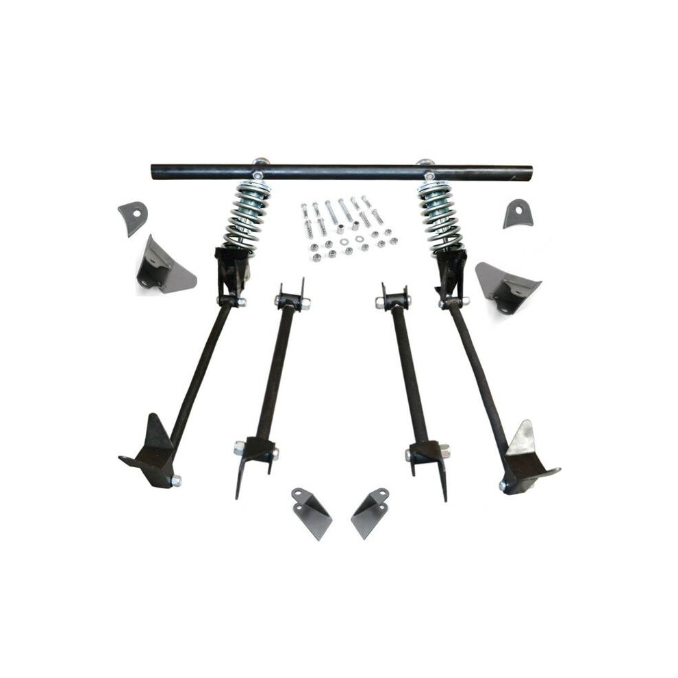 Helix Suspension Brakes & Steering 685896 Triangulated Rear 4-Link Assembly With 40 Coilovers For 1940 Ford Delivery 802269220713