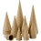 papier-mâché cones 8-20 cm brown 50 pieces 1