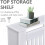 111cm Medium Radiator Cover MDF Slat Heating Grill Guard Top Shelf 4