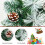Gymax 2FT Artificial Christmas Tree Small Tabletop Xmas Tree Decor with Pine Cones 5